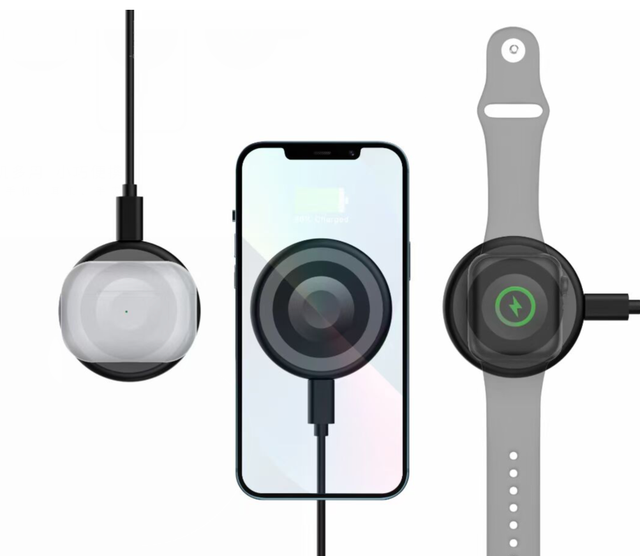 Best Selling Fast Charging Magnetic Wireless Charger for Phone Headphones Watch