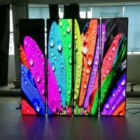 Écran LED publicitaire numérique commercial P1.86 P2 P2.5 sur pied, pliable, avec contrôle Wi-Fi, pour affichage de posters