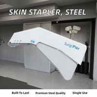 Stapler Kulit Sekali Pakai dari Pabrik Medis Optimum untuk Penutupan Luka, Penyembuhan, Staples Baja Tahan Karat 316L untuk Operasi Bedah