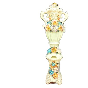 High End European Style Ceramic Vase Roman Column Design Luxury <b>Flower</b> <b>Pot</b> Decor - Product Image 6
