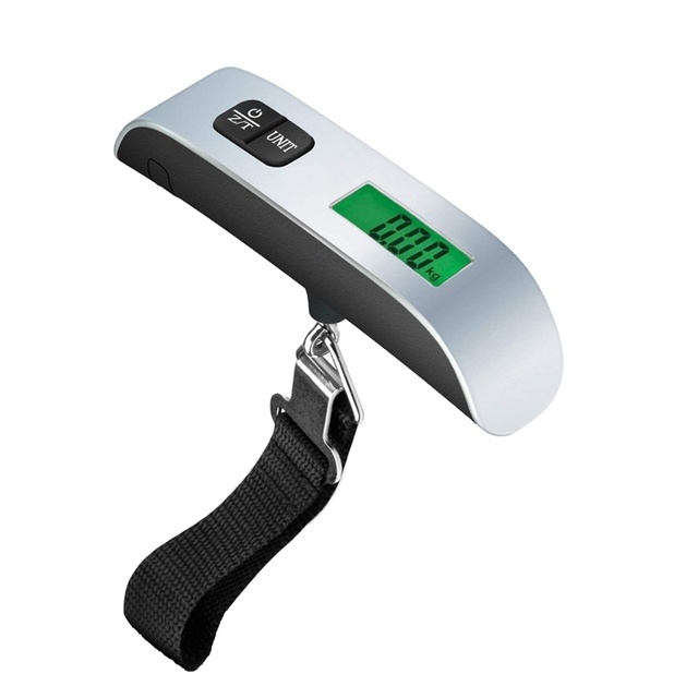 New Stylish 50kg/10g Weight LCD Display Portable Electronic Travel Hanging Hook Luggage Pocket Exact Weight Measurer Scale