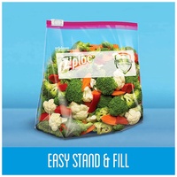 Sac d'emballage en plastique Anti-buée à fermeture éclair, emballages pour Fruits, pommes, raisin, banane pour Fruits frais, 50 unités