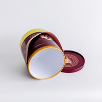 Emballage personnalisé en tube de papier écologique pour comprimés probiotiques, compléments alimentaires et coffrets cadeaux de capsules nutritionnelles