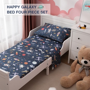 Tùy Chỉnh Phim Hoạt Hình 100% Bông <span class=keywords><strong>Bedsheet</strong></span> <span class=keywords><strong>Set</strong></span> In Phong Cách Bộ Đồ Giường Đặt Vải Bông In Duvet Cover <span class=keywords><strong>Set</strong></span> Cho Trẻ Em Trẻ Em - Product Image 4