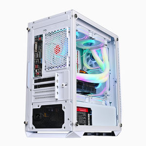 <span class=keywords><strong>Caja</strong></span> de juegos de escritorio para PC <span class=keywords><strong>Micro</strong></span> <span class=keywords><strong>ATX</strong></span> Tower con puerto de audio Ventilador RGB y material de aleación de aluminio Inventario a precio de fábrica - Product Image 3