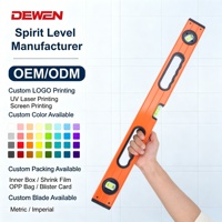 DEWEN Vente directe usine Niveau à bulle en aluminium de qualité industrielle Haute précision Longueur personnalisable 300-2000mm OEM/ODM