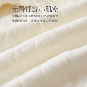 Combinaison matelassée pour bébé, sous-vêtements thermiques en coton à manches longues, vêtements de nuit pour fille, printemps automne, épaissi, classe A - Product Image 3