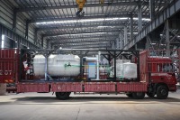 Chaudière à vapeur à haute efficacité montée sur chenilles avec un rendement thermique de 98% - Norme ASME