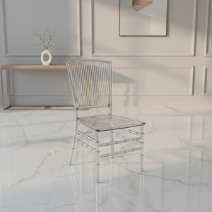 Chaise Chiavari transparente en polycarbonate empilable pour événements - Product Image 3
