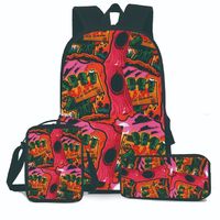 Sac à dos d'affaires RAW Backwodos Cookie, imprimé sur mesure, 3 pièces/ensemble, pour hommes et garçons, vente chaude