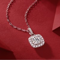Colliers en moissanite Adodo en argent sterling 925 pour femmes, testés au diamant, 3 carats VVS1 couleur D, forme cube de sucre, vente en gros