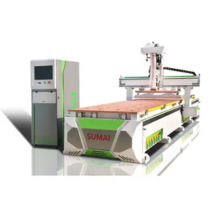 אוטומטי כפול תחנת עבודה ישר קו atc מכונת חיתוך cnc נתב נגרות מכונות