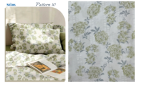Ensemble de literie 3 pièces en polyester de luxe à imprimé floral respirant double face, housse de couette et drap, taille Queen/King, personnalisé