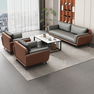Juego de Muebles de Oficina Modernos de Cuero de Lujo con Sofá Reclinable, Silla de Descanso Inflable para Oficina en Casa y Uso Hospitalario - Product Image 3