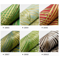 Papier peint moderne pour la maison et l'hôtel, motif feuille de bananier, plante verte, forêt tropicale, PVC imperméable, insonorisant, antistatique, revêtement mural