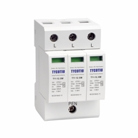 TYCOTIU TY-12.5M 275 4P AC industriel T1 + T2 type 1 + 2 TUV certifié 230V dispositif de protection du système d'alimentation contre les surtensions nominales