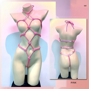 Сексуальное эротическое белье: открытая промежность, веревки, пояс-ремень для бондажа, соблазнительное белье - Product Image 5