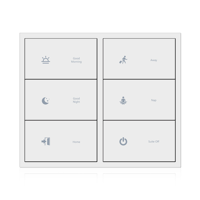 Customized US Standard WiFi 3.0 Tuya ZigBee Push Button App Remote Control Wall Light Switch for Smart Home and Hotel