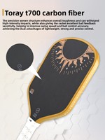 Raquette de pickleball professionnelle Influence VS-HELIOS pour adolescents, approuvée aux États-Unis, en fibre de carbone T700, noyau en nid d'abeille PP