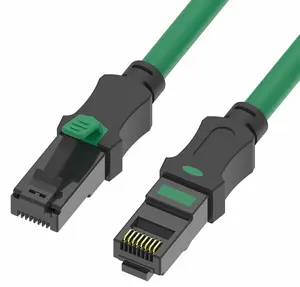 Fábrica OEM color dual Cat5E Cat6 Cat6A Cat7 Cat8 Ethernet UTP FTP SSTP 0,5 M 1M 5 M Cat 6 Patch Cord para gestión de color