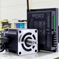 Moteur Servo DC Sans Balais Siheng Motor Factory 80mm 1Kw 3.2Nm 3000rpm 48VDC avec Frein et Driver pour Chariot Navette d'Entrepôt Intelligent CE