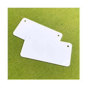 RTS blanco brillante UV impreso 6*12 pulgadas <span class=keywords><strong>aluminio</strong></span> sublimación personalizada matrículas decoración <span class=keywords><strong>de</strong></span> coche en blanco - Product Image 6