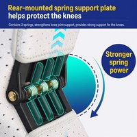 Exosquelette bionique pour genou, avec assistance à ressort, stabilisateur rotulien, pour personnes âgées, genoux fragilisés, montée d'escalier et sport