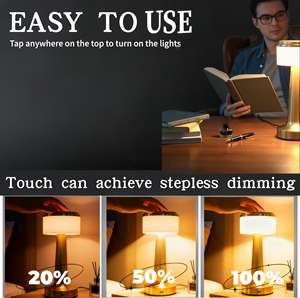 Lampe de table LED <span class=keywords><strong>rechargeable</strong></span> moderne Abat-jour en tissu Bras flexible Contrôle tactile Écologique Design simple pour chambre à coucher Utilisation en hôtel - Product Image 3
