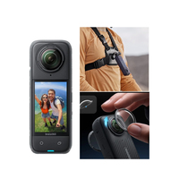 Insta360 X4 Professional 5.7K Mini Sport Action Camera pour motos/vélo Nouveau support vidéo haute définition 4K