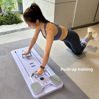2025 sıcak yeni çok fonksiyonlu Web tekerlek spor kurulu çok katlanabilir taşınabilir kas eğitim pozisyonu Fitness şınav çubuğu kurulu