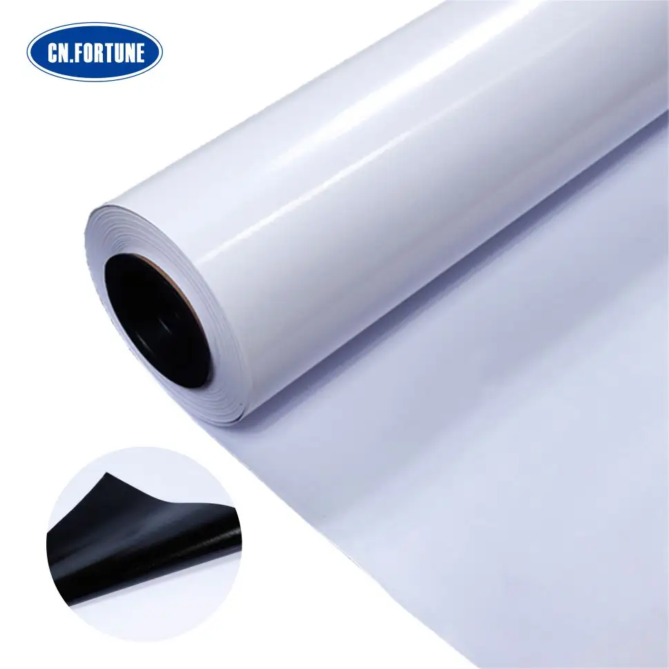Printable Self Adhesive Vinyl Roll Film Glossy for Advertising White Printing Sticker