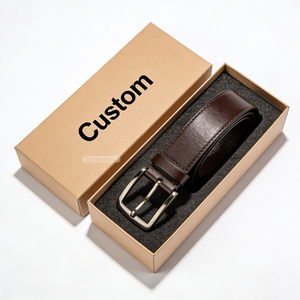 Caja de Embalaje de Lujo para Cinturones de Cuero en Oferta, con Cajón Deslizante de Cartón Rígido Personalizado e Inserto de Espuma - Product Image 3