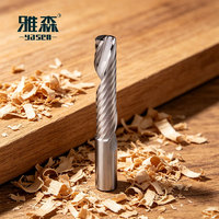 Fraise monobloc en carbure monobloc à faible évacuation de copeaux, conception à faible force, pour centre d'usinage haute vitesse, pour panneaux de bois tendres, OEM ODM