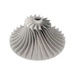 Professioneller 3D-Metalldruckservice für Autoteile hochpräzise 3D-gedruckte Pump-Impeller für Industrie