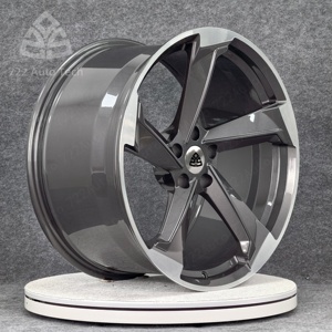 Rines de Aleación Personalizados 722Auto de 5 Radios, Forjados, de 17-22 Pulgadas, Acabado Gunmetal Mecanizado, 5x112/5x114.3, Cóncavos Profundos, para Audi <span class=keywords><strong>A4</strong></span> A5 - Product Image 3