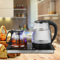Bouilloire électrique en acier inoxydable poignée résistante à la chaleur 1.2L 1.5L 1.8L 2L grande capacité avec machine à infuser le thé