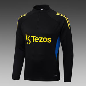 Chất Lượng Cao Nửa Kéo 2526 <span class=keywords><strong>Manchester</strong></span> Đoàn Kết D Màu Đen Thiết Lập Đào Tạo Bóng Đá Thiết Lập Áo Khoác - Product Image 4