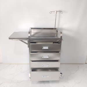 Hoogwaardige 304 roestvrijstalen ziekenhuis meubilair verpleegkar met wielen voor het overbrengen van medicijnen naar ziekenhuizen - Product Image 6