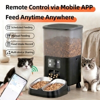 Nuevo Comedero Automático Inteligente para Mascotas 2026, Portátil y Elegante, con Cámara, WIFI, Voz y Graffiti, Funciona con Batería, para Perros y Gatos
