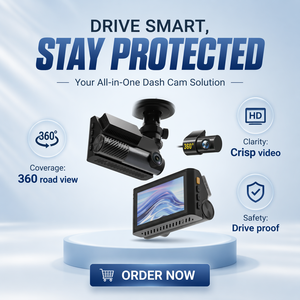 Caméra <span class=keywords><strong>embarquée</strong></span> Amazon CarLog avec vision nocturne, double objectif, haute définition 4K, écran IPS, enregistrement en boucle - Product Image 1