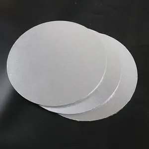 丸い形の銀色のホイルケーキボードMDFボード材料ラッピングエッジケーキベース
