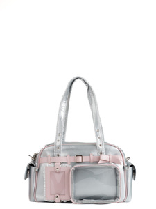 Sac bandoulière Ita carré violet personnalisé en gros avec fenêtre transparente pour affichage de badges anime, style Kawaii, pour <span class=keywords><strong>cosplay</strong></span> et usage quotidien - Product Image 3