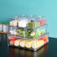 Organisateur transparent, contenants multi-usages, boîte de rangement alimentaire en plastique pour réfrigérateur, organisateur de cuisine à domicile