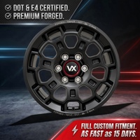 Jantes tout-terrain VeroX personnalisées en noir mat forgé 5x127 5x114.3 style APEX BBS pour Jeep Wrangler JK JL Gladiator JT Ford Truck