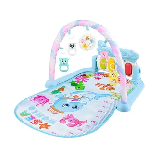 Couverture musicale rampante pour enfants, jouets éducatifs de Sport, de Fitness, tapis de jeu pour bébé, clavier de Piano, tapis de jeu pour bébé, vente en gros