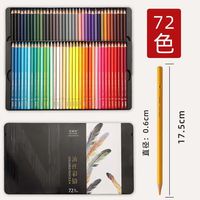 Crayons de couleur à l'huile et à l'eau Niaoni 100 120 couleurs, boîte en métal, ensemble de dessin professionnel Acuarela Aquarell