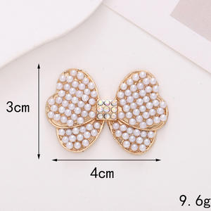 Kendin Yap Takı Yapımı Anahtarlık Kalem Telefon Kılıfı Takı için Fiyonk Şeklinde Yapay Elmaslı Akrilik Fiyonk - Product Image 3