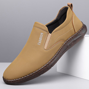 รองเท้าโลฟเฟอร์หนังลำลองผู้ชาย ระบายอากาศได้ดี พื้นยาง ทำที่เมืองเหวินโจว - Product Image 1