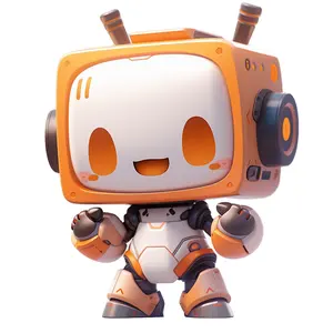 Individuelle PVC-Spielzeughersteller Vinyl-Kunstfigur Karikatur Designer-Spielzeug sammelbar 1/6 Maßstab Roboter-Actionfiguren