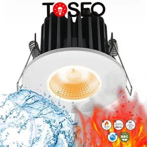 高品質のBBC承認標準BS476IP65防水アンチグレア耐火11WCOB WIFI調光LEDダウンライト